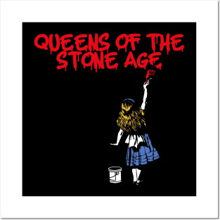 qotsa and red girl Posters and Art